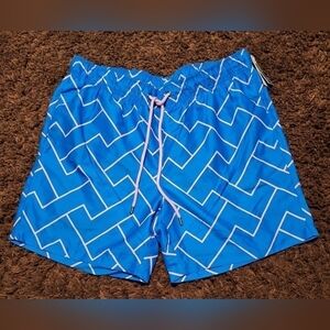 IKE By Ike Behar Cyan Men's Swim Trunk Shorts Sz. L NWT